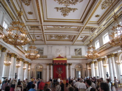 The rooms inside are ornate and enormous