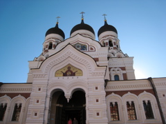 The Tallin Orthodox church speaks to the Russian influence and was built a century ago