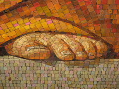 Detail of a mosaic  in St. Petersburg