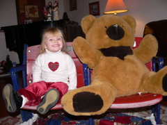 Christmas Photo with Bear